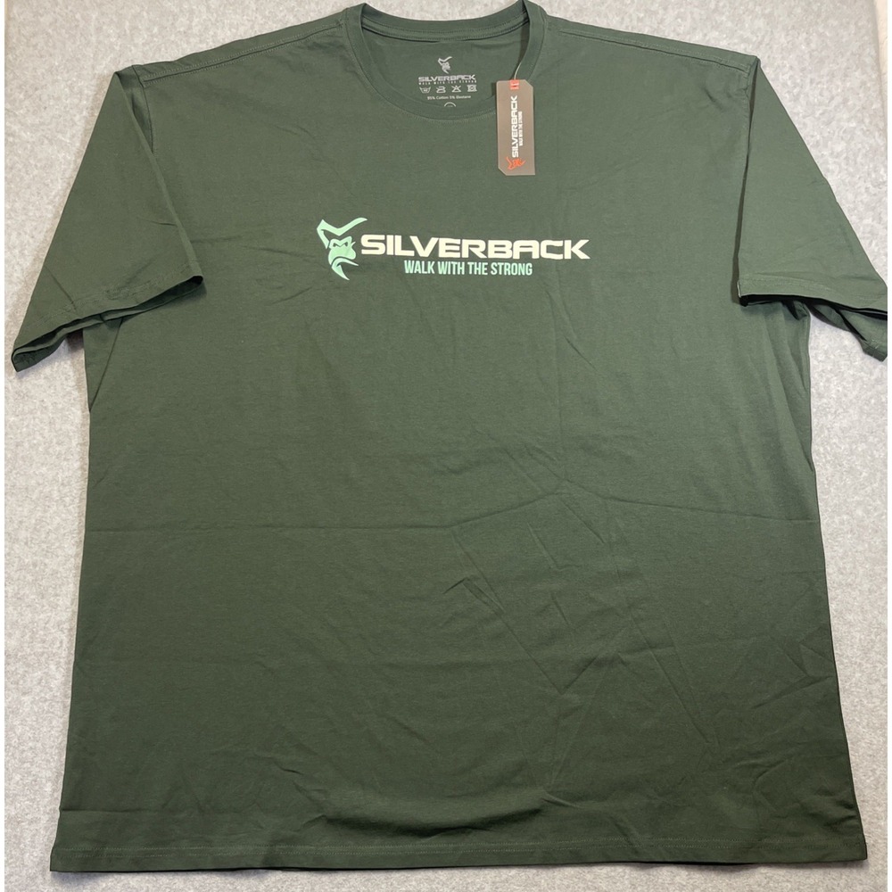 Silverback Walk With The Strong Gymwear T-shirt Men's Size 4XL Army Green